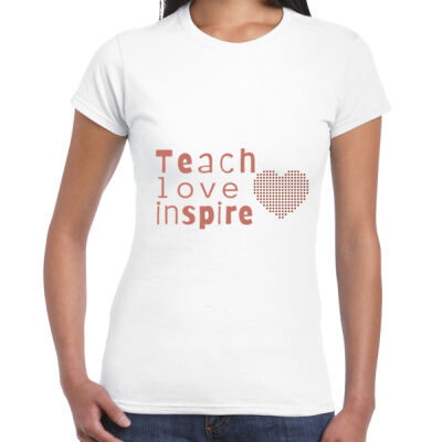 Women's 'Teach, Love, Inspire' Tee Thumbnail